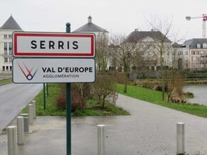 Chessy - Vue aérienne vue de carte