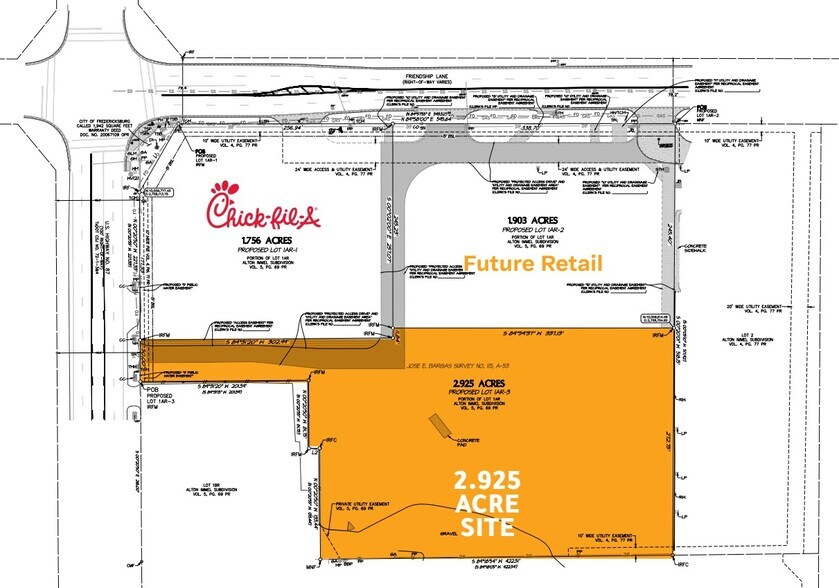 US Highway 87 & Friendship Lane, Fredericksburg, TX à louer - Plan de site – Image 2 sur 4