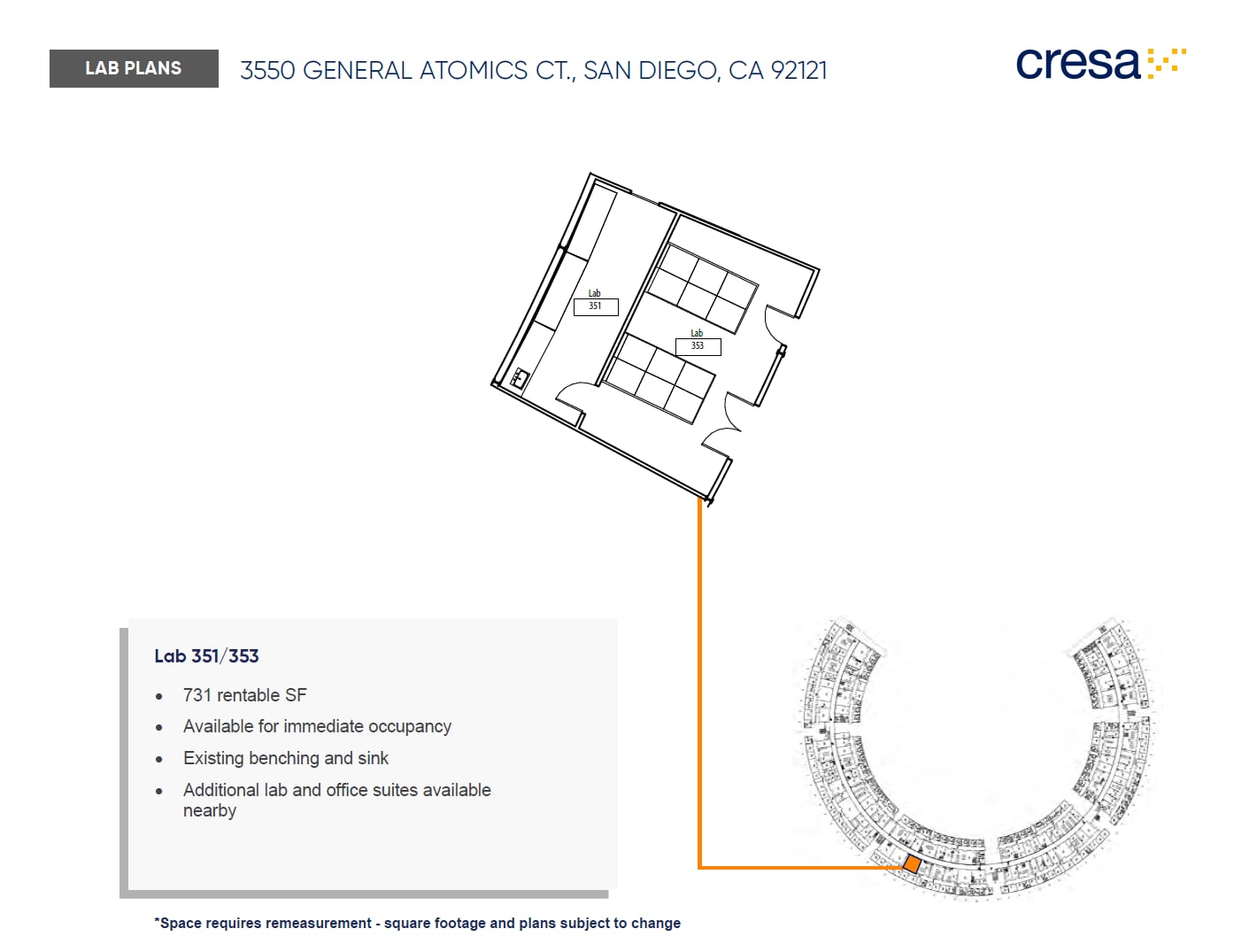 3550 General Atomics Ct, San Diego, CA à louer Plan d’étage– Image 1 sur 1