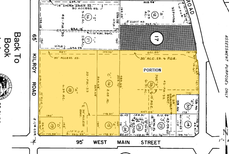 2301-2363 W Main St, Turlock, CA à louer - Plan cadastral – Image 2 sur 10