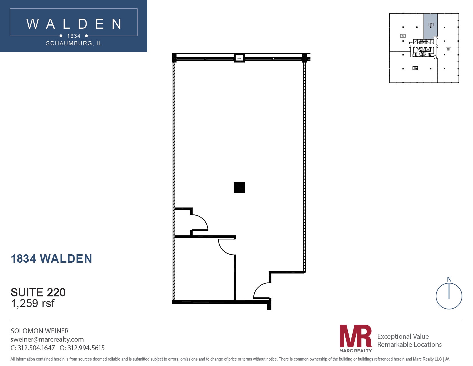 1834 Walden Office Sq, Schaumburg, IL à louer Plan d’étage– Image 1 sur 4