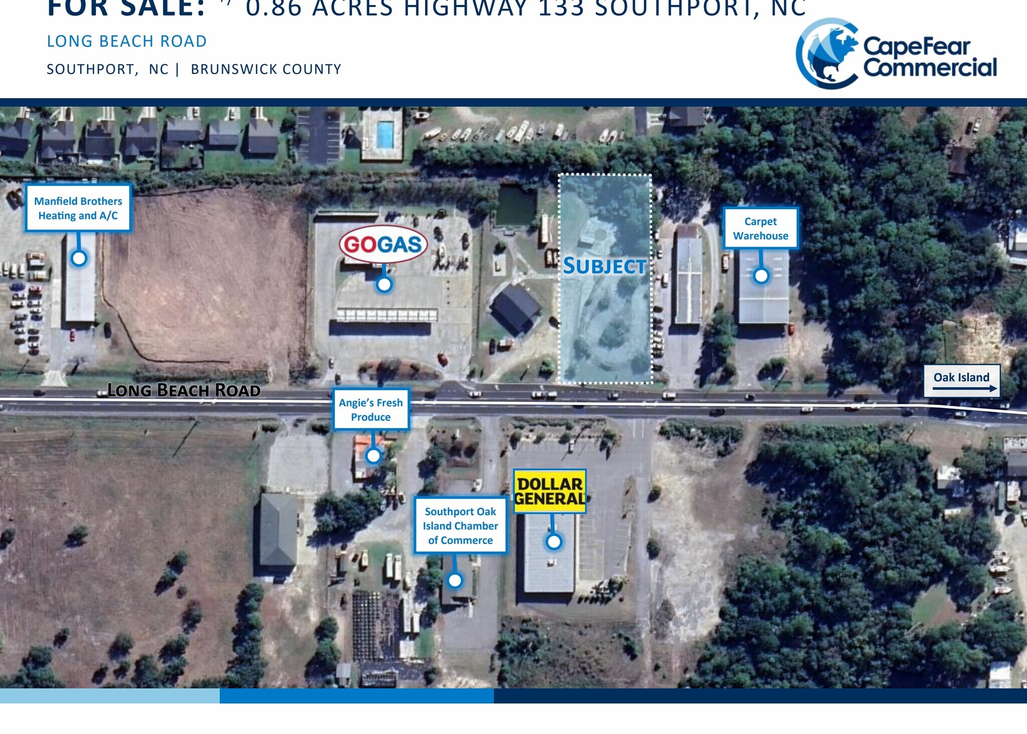 4434 Long Beach Rd SE, Southport, NC à vendre Photo principale– Image 1 sur 5