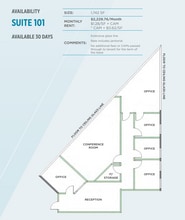 1945 Camino Vida Roble, Carlsbad, CA à louer Plan d’étage– Image 1 sur 1