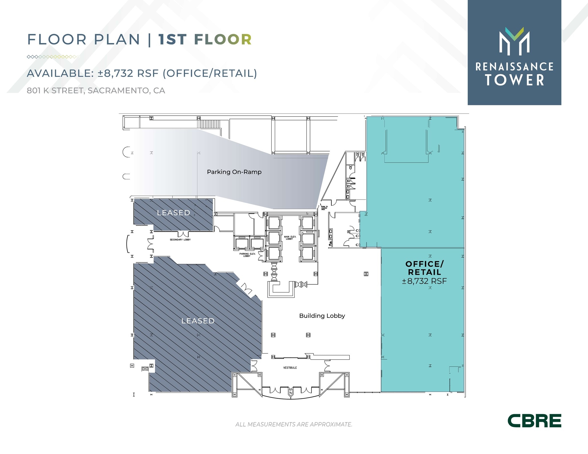 801 K St, Sacramento, CA à louer Plan de site– Image 1 sur 1