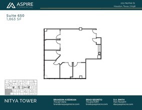 2211 Norfolk St, Houston, TX à louer Plan d’étage– Image 1 sur 1