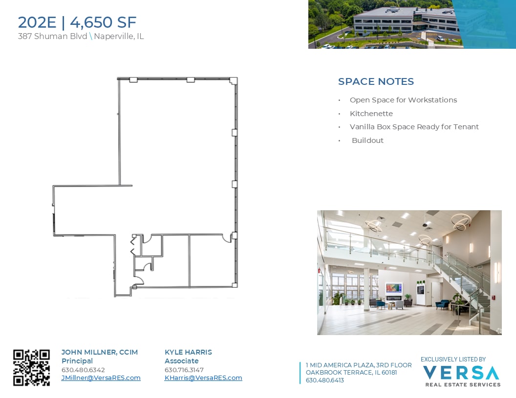 387 Shuman Blvd, Naperville, IL à louer Plan d’étage– Image 1 sur 1