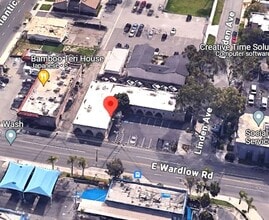 550-558 E Wardlow Rd, Long Beach, CA - Vue aérienne vue de carte