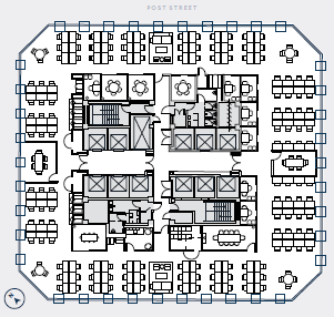 1 Post St, San Francisco, CA à louer Plan d’étage– Image 1 sur 9