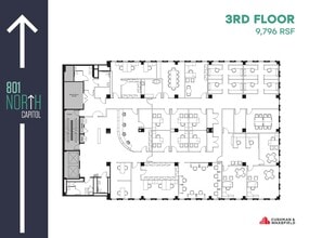 801 N Capitol St NE, Washington, DC à louer Plan d’étage– Image 1 sur 1