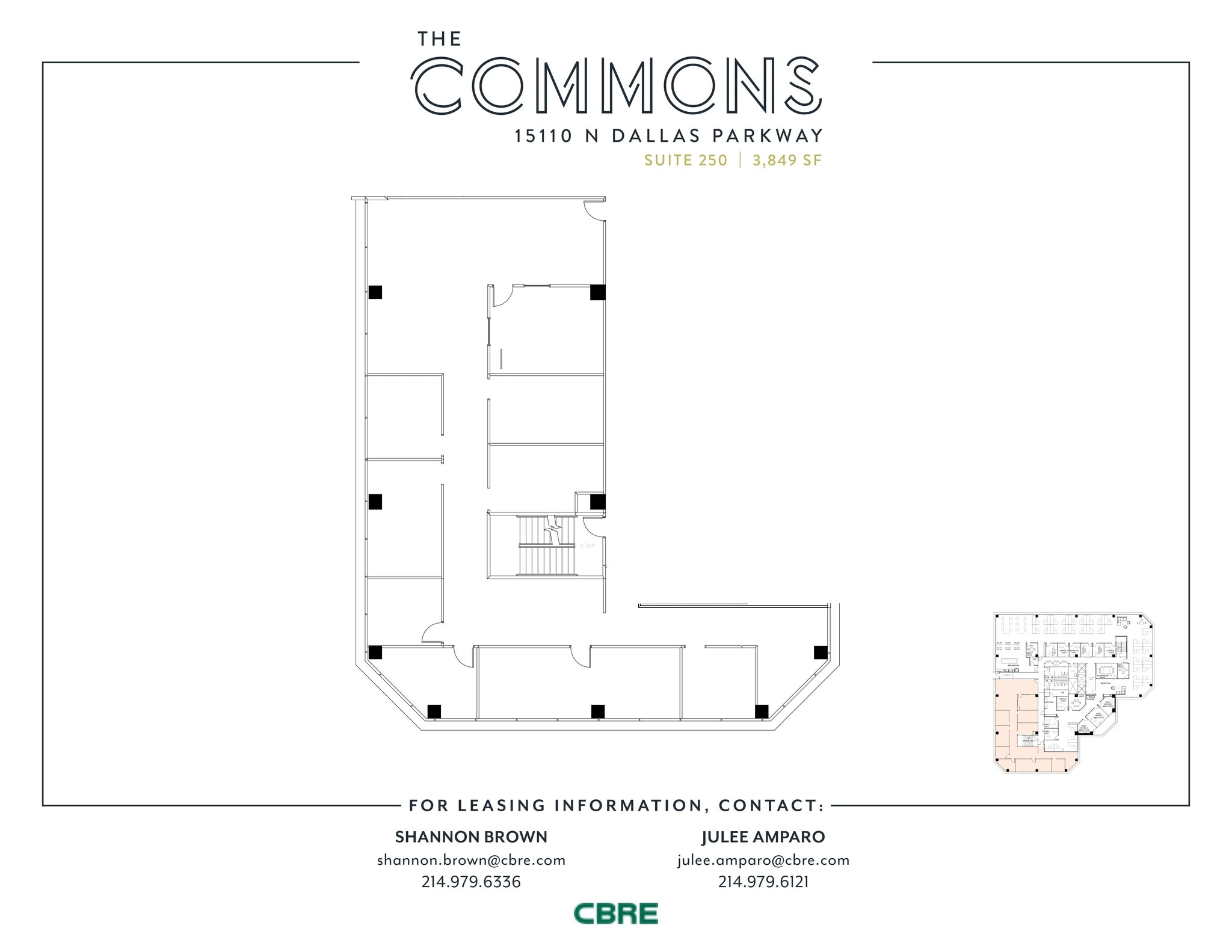 15110 N Dallas Pky, Dallas, TX à vendre Plan d’étage– Image 1 sur 1