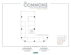 15110 N Dallas Pky, Dallas, TX à vendre Plan d’étage– Image 1 sur 1