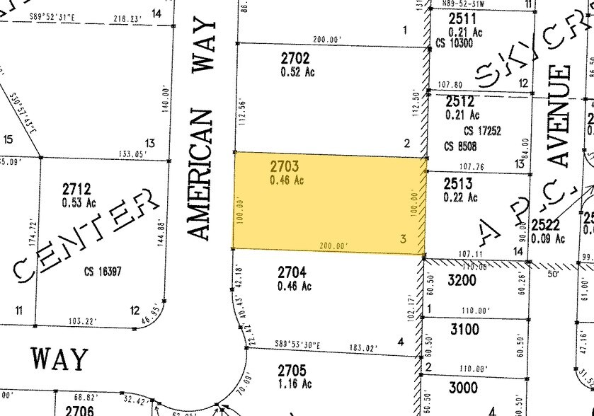 2722 American Way, Medford, OR à vendre - Plan cadastral – Image 2 sur 8