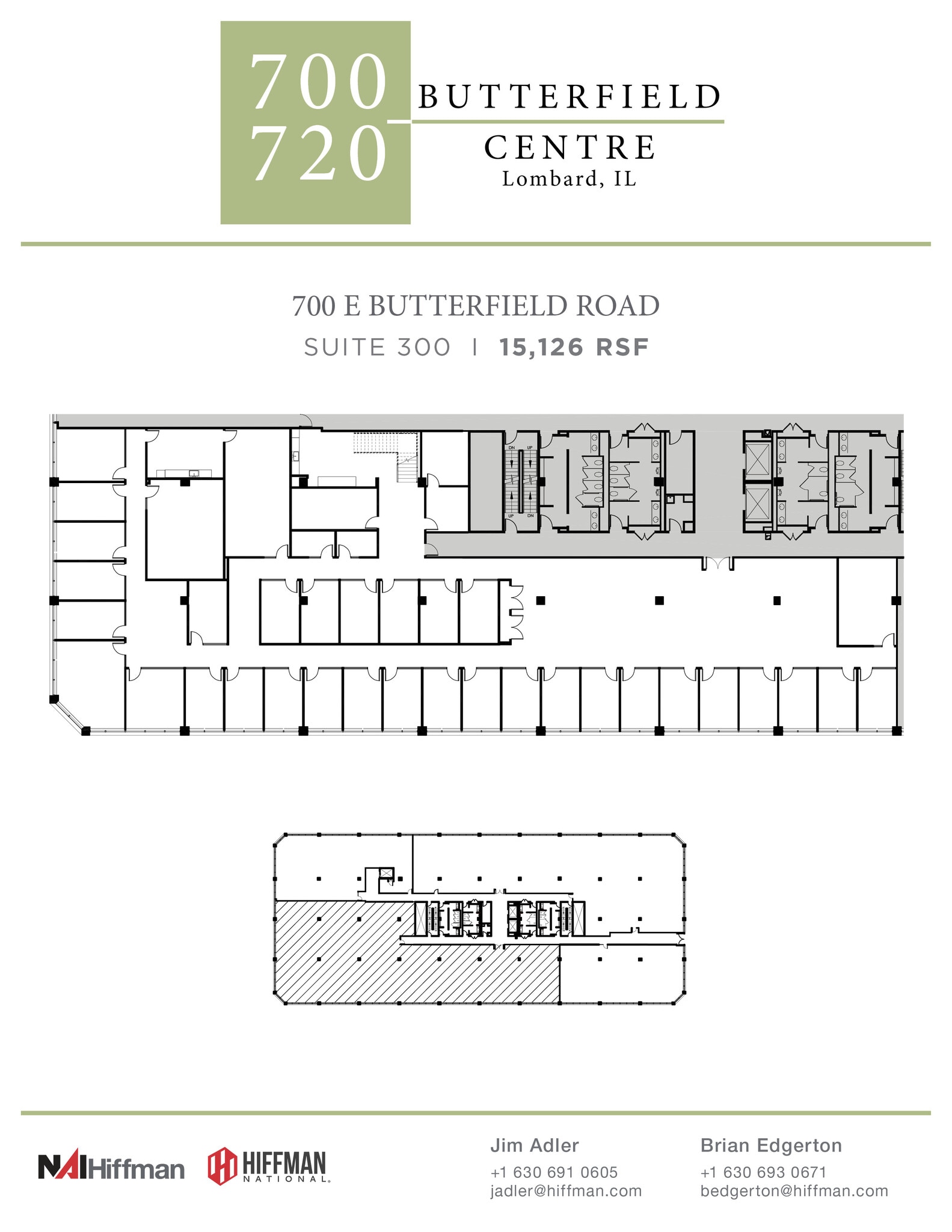 700 E Butterfield Rd, Lombard, IL à louer Plan d’étage– Image 1 sur 1