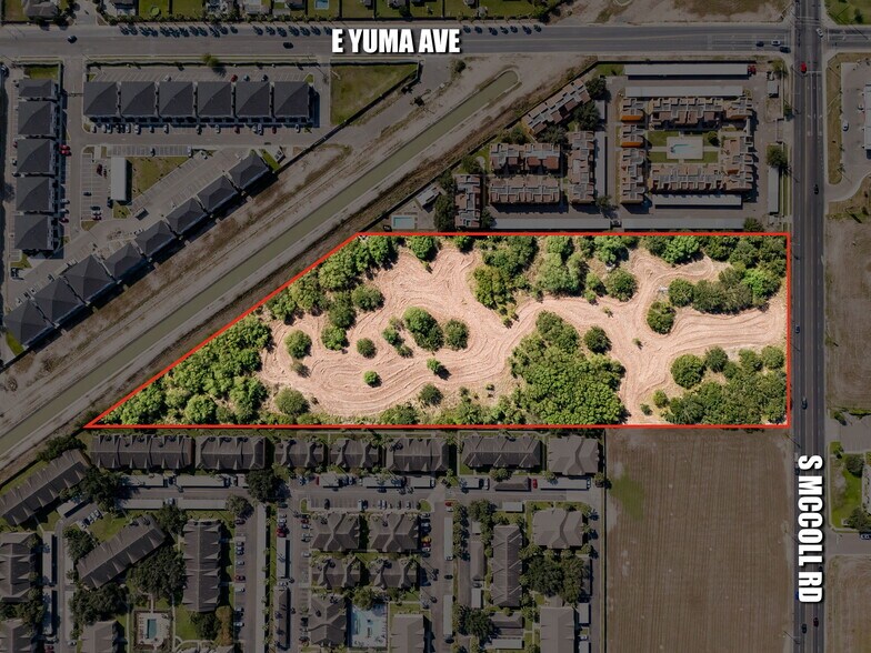 8.232 Acre Tract S. McColl Road, McAllen, TX à vendre - Aérien – Image 1 sur 7