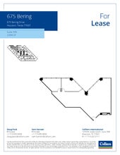 675 Bering Dr, Houston, TX à louer Plan d’étage– Image 1 sur 1