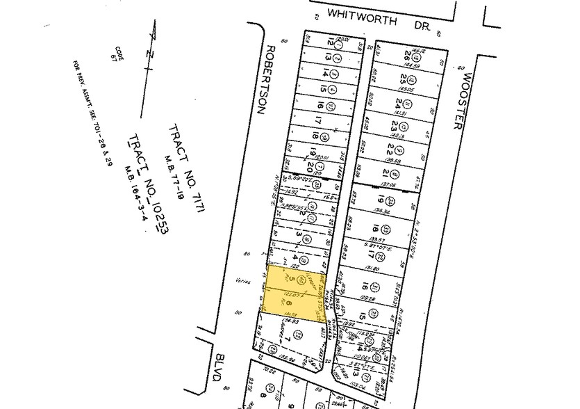 1150-1154 S Robertson Blvd, Los Angeles, CA à louer - Plan cadastral – Image 2 sur 21