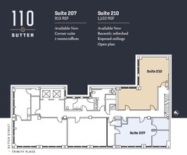110 Sutter St, San Francisco, CA à louer Plan d’étage– Image 1 sur 1