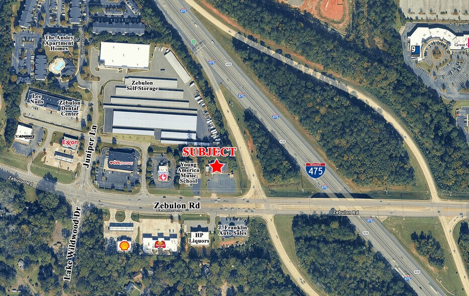 6351 Zebulon Rd, Macon-Bibb, GA à louer - Aérien – Image 3 sur 4