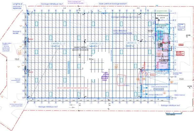 Bureau dans Le Blanc-Mesnil à louer - Plan d’étage – Image 2 sur 2