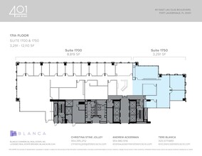 401 E Las Olas Blvd, Fort Lauderdale, FL à louer Plan d’étage– Image 1 sur 1