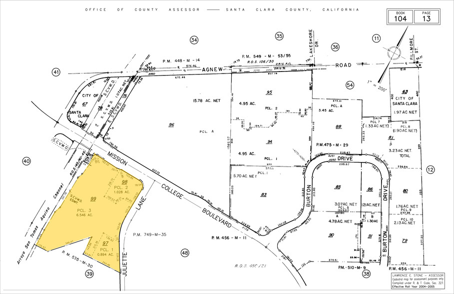 2350 Mission College Blvd, Santa Clara, CA à louer - Plan cadastral – Image 2 sur 10