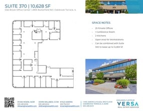 2707 Butterfield Rd, Oak Brook, IL à louer Plan d’étage– Image 1 sur 3