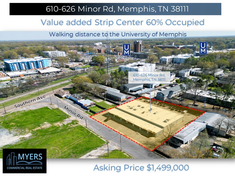 610-626 Minor Rd, Memphis, TN à vendre - Photo de l’immeuble – Image 1 sur 3