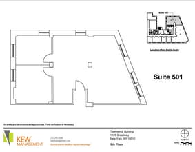 1123 Broadway, New York, NY à louer Plan d’étage– Image 1 sur 4