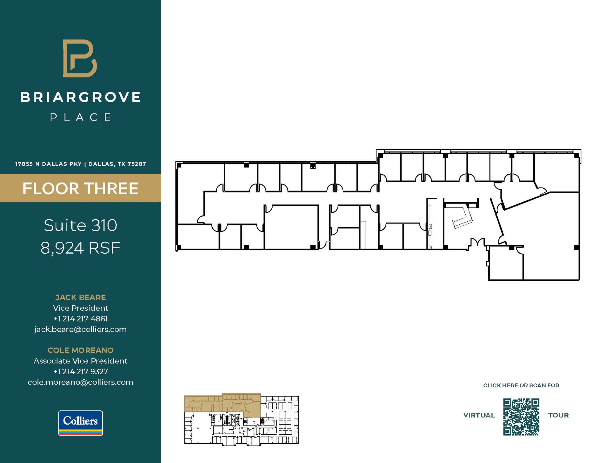 17855 N Dallas Pky, Dallas, TX à louer Plan d’étage– Image 1 sur 2