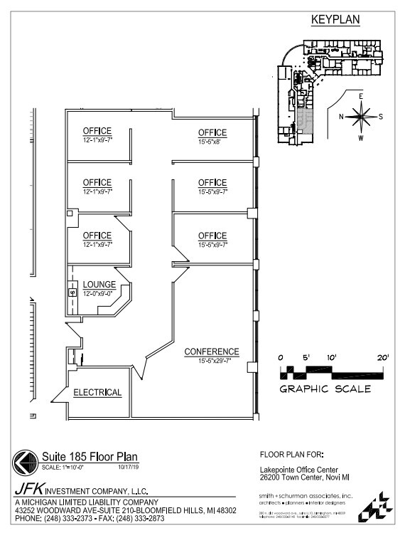 26200 Town Center Dr, Novi, MI à louer Plan d’étage– Image 1 sur 1