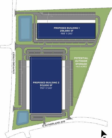1912 Stafford Street Exten, Monroe, NC à louer - Plan de site – Image 3 sur 3