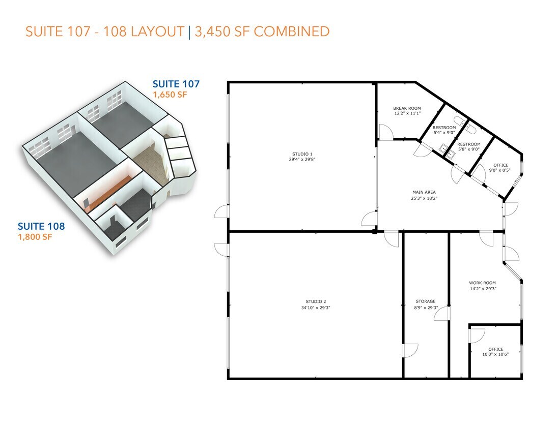 7751 Kingspointe Pky, Orlando, FL à louer Plan d’étage– Image 1 sur 1
