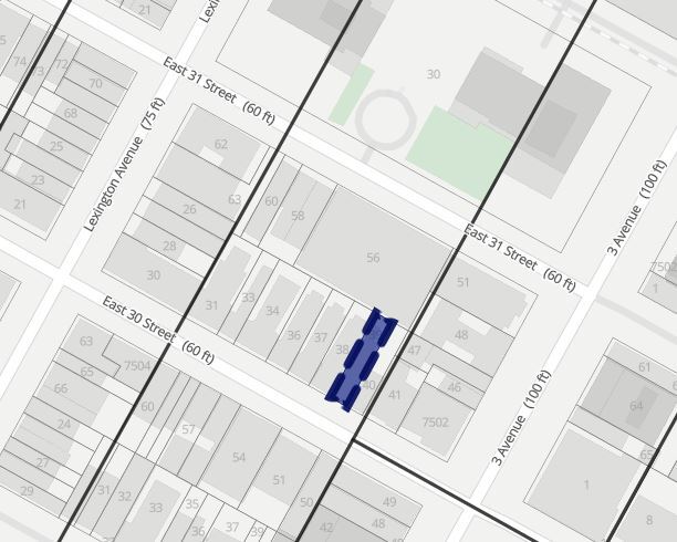 151 E 30th St, New York, NY à vendre - Plan cadastral – Image 3 sur 3