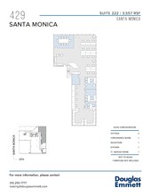429 Santa Monica Blvd, Santa Monica, CA à louer Plan d’étage– Image 1 sur 1