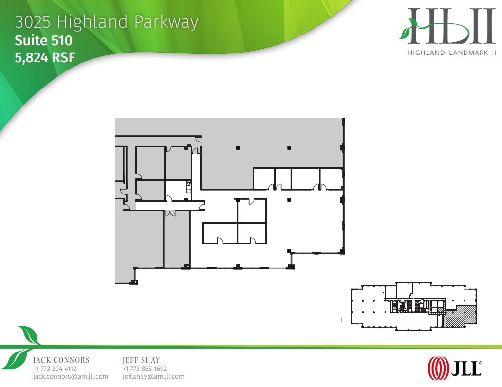 3025 Highland Pky, Downers Grove, IL à louer Plan d’étage– Image 1 sur 5