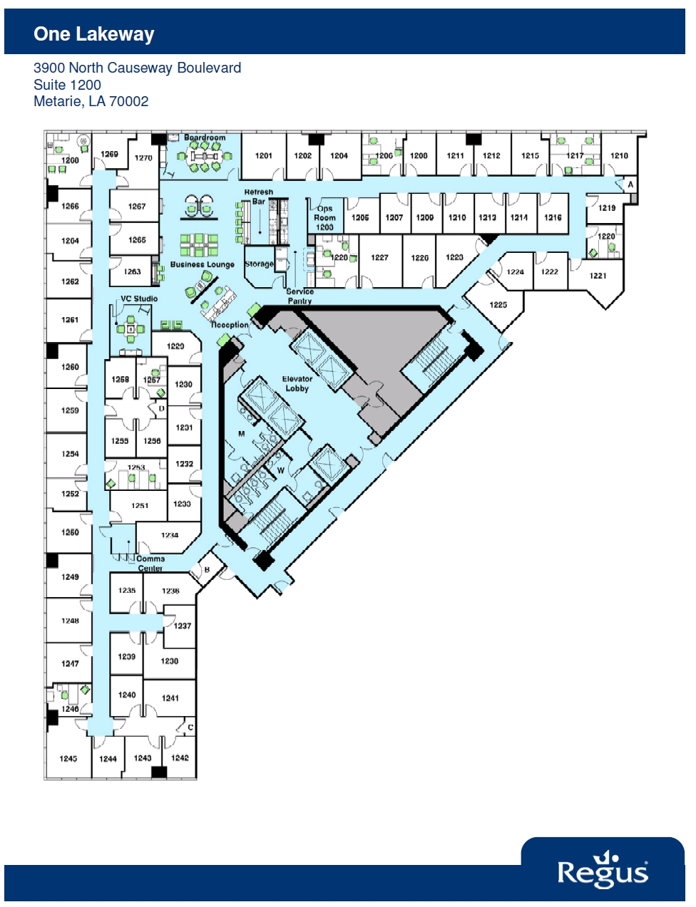 3900 N Causeway Blvd, Metairie, LA à louer Plan d’étage– Image 1 sur 1
