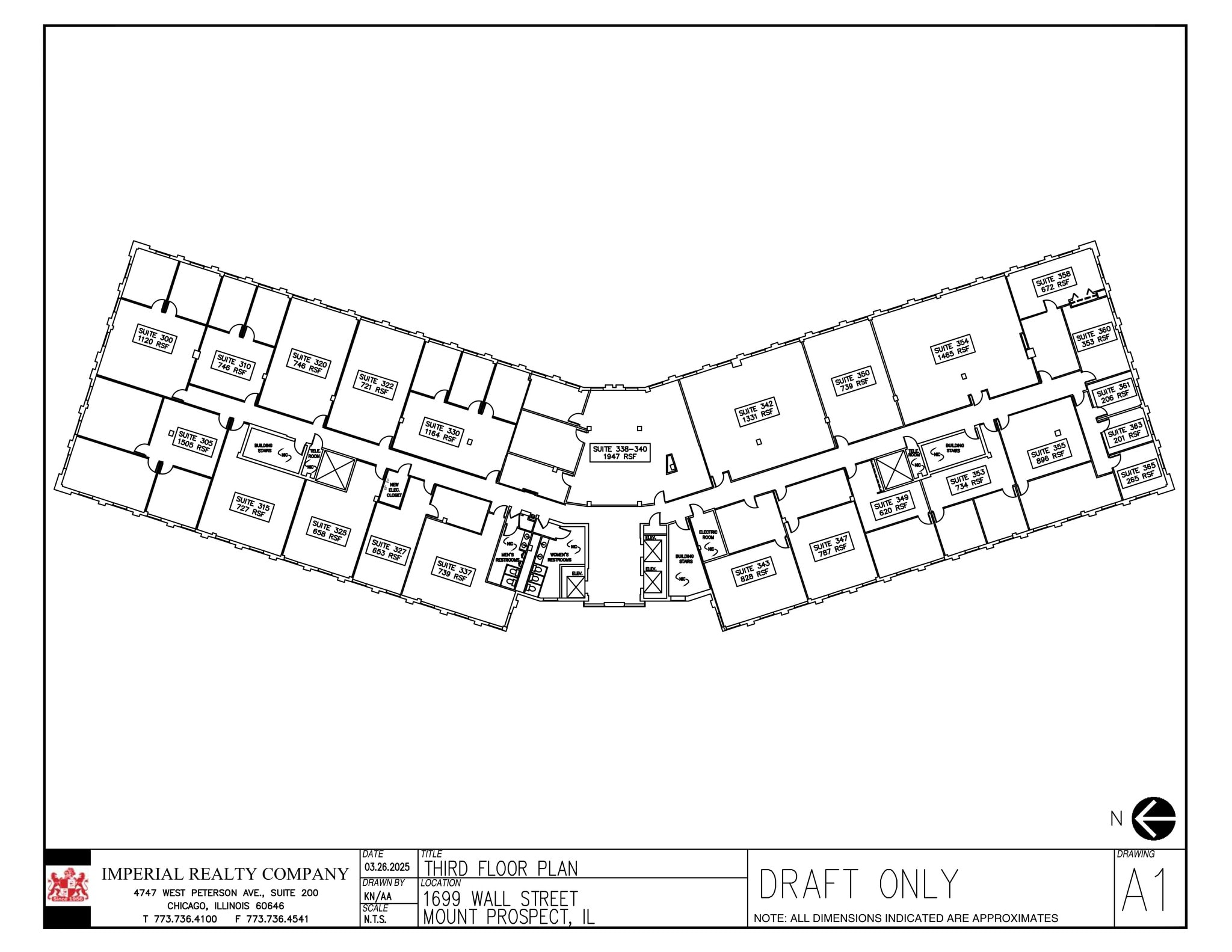 1699 Wall St, Mount Prospect, IL à louer Plan de site– Image 1 sur 1