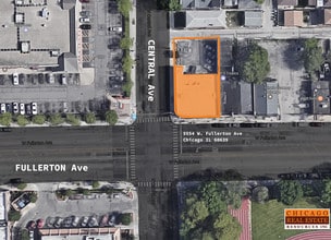 5554 W Fullerton Ave, Chicago, IL - Vue aérienne  vue de carte