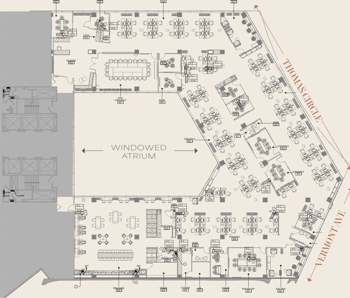 1 Thomas Cir NW, Washington, DC à louer - Plan d’étage – Image 3 sur 8