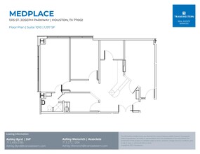 1315 St Joseph Pky, Houston, TX à louer Plan d’étage– Image 1 sur 3