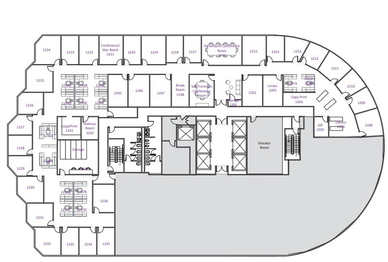 1999 Harrison St, Oakland, CA à louer Plan d’étage– Image 1 sur 1