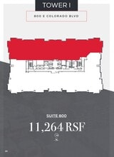 800 E Colorado Blvd, Pasadena, CA à louer Plan d’étage– Image 1 sur 1