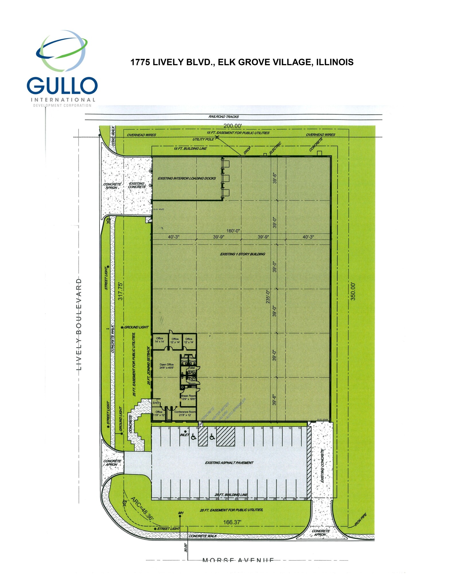 1775 Lively Blvd, Elk Grove Village, IL à louer Plan de site– Image 1 sur 1