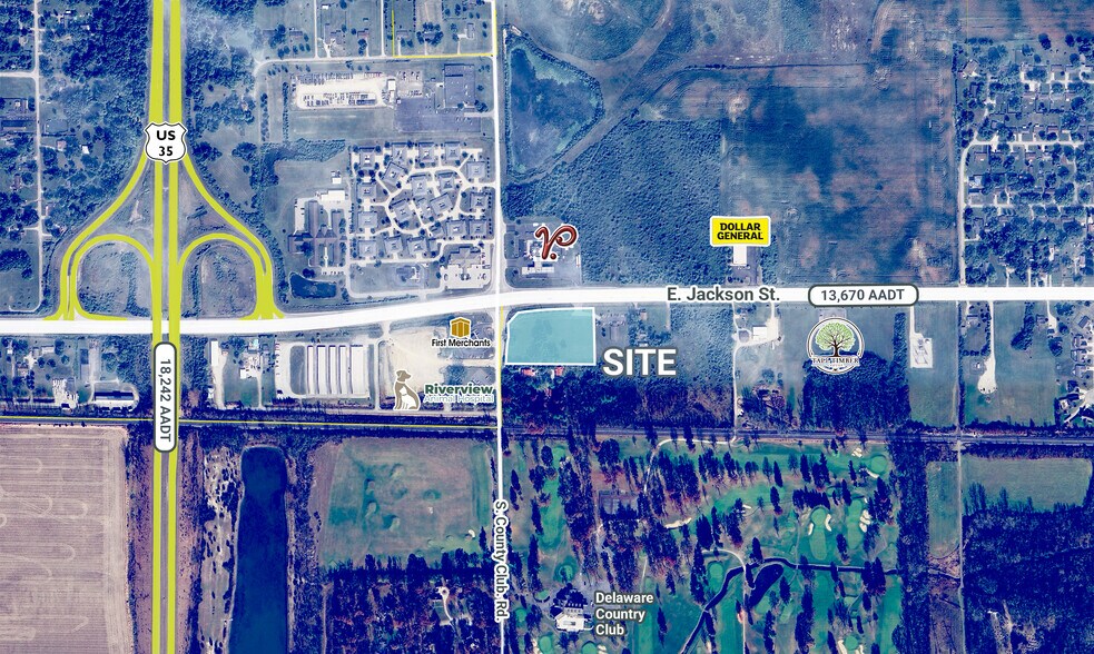 E Jackson St, Muncie, IN à vendre - Aérien – Image 1 sur 43