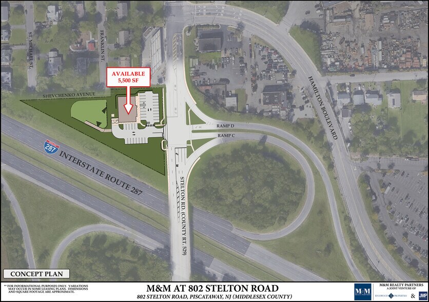802 Stelton Rd, Piscataway, NJ à louer - Plan de site – Image 1 sur 1
