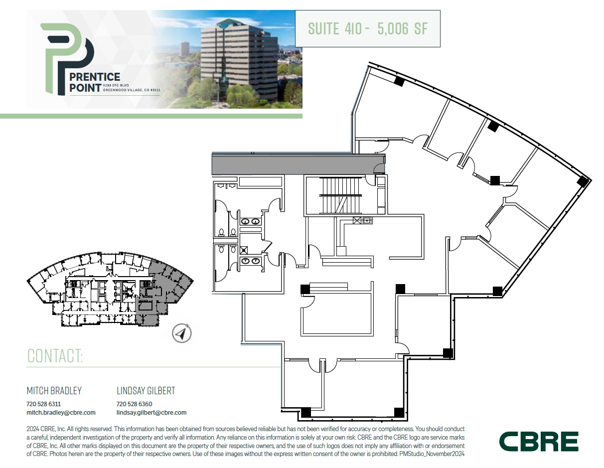 5299 Dtc Blvd, Greenwood Village, CO à louer Plan d’étage– Image 1 sur 1