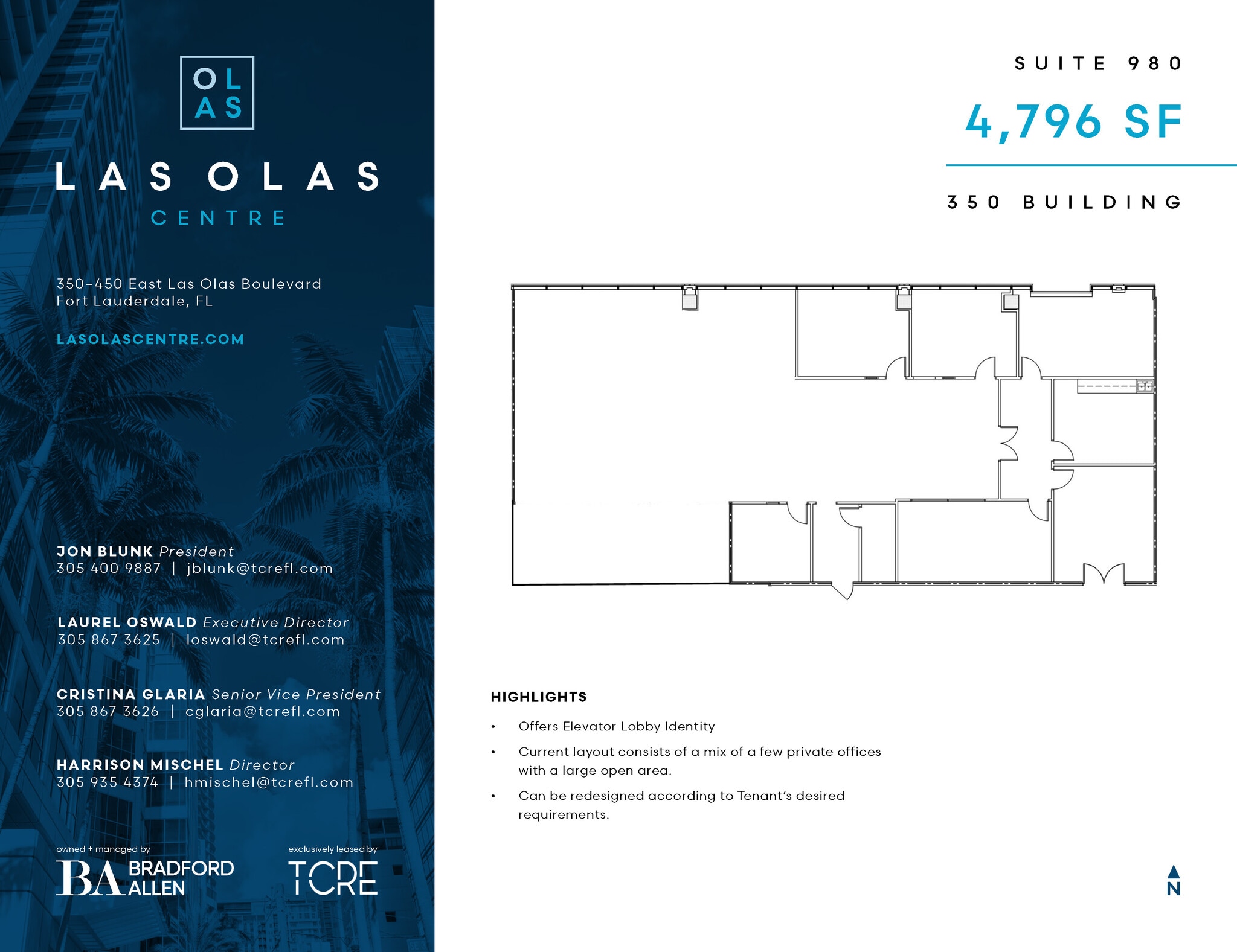 350 E Las Olas Blvd, Fort Lauderdale, FL à louer Plan d’étage– Image 1 sur 1