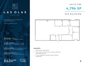 350 E Las Olas Blvd, Fort Lauderdale, FL à louer Plan d’étage– Image 1 sur 1