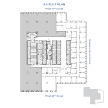 1133 Avenue of the Americas, New York, NY à louer Plan d’étage– Image 2 sur 2