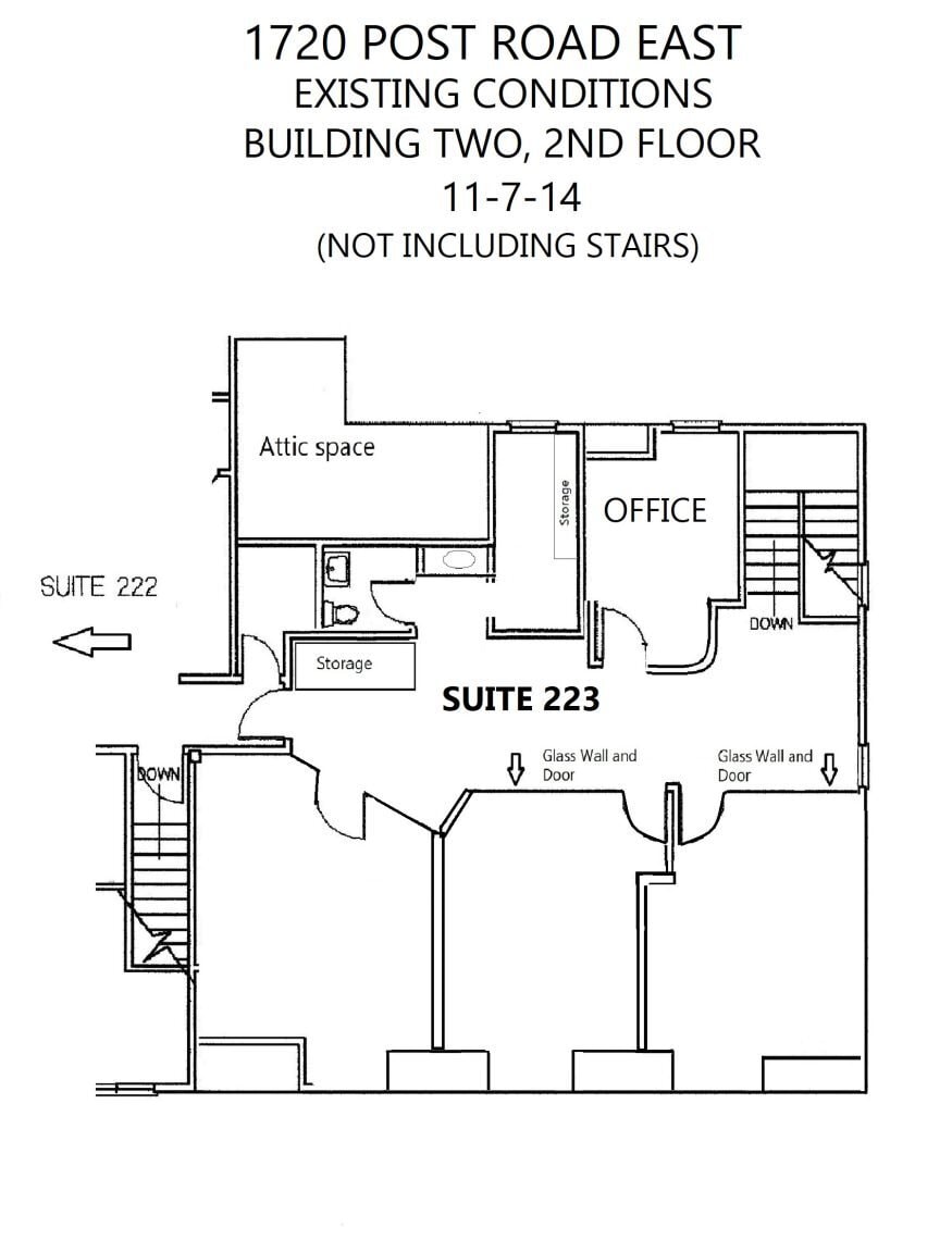 1720 Post Rd E, Westport, CT à louer Plan d’étage– Image 1 sur 5